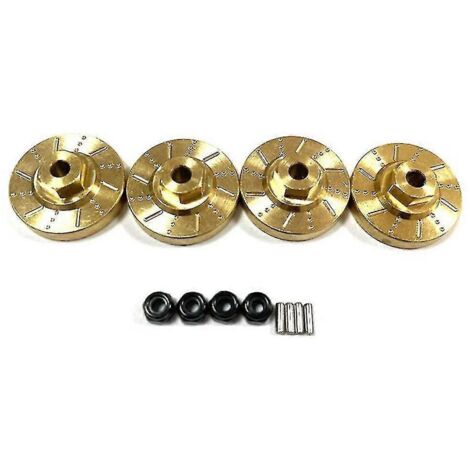 Pièces de mise à niveau pour voiture RC Rochobby à l'échelle 1/18 : adaptateur hexagonal en laiton pour roue, essieu, contrepoids et disque de frein (1/5)