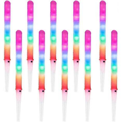 Bâtonnets de barbe à papa lumineux à LED, cônes de barbe à papa réutilisables et colorés, compatibles avec toutes les machines à barbe à papa.