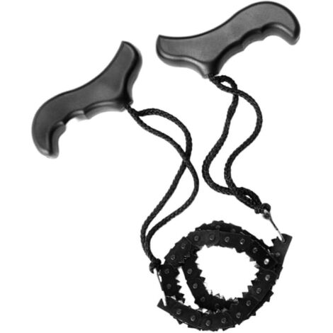 Scie à chaîne de survie portable de poche pour l'extérieur, scie à fil, scie à chaîne de poche, mini scie à chaîne de poche avec fermeture éclair, idéale pour le camping. (1/5)