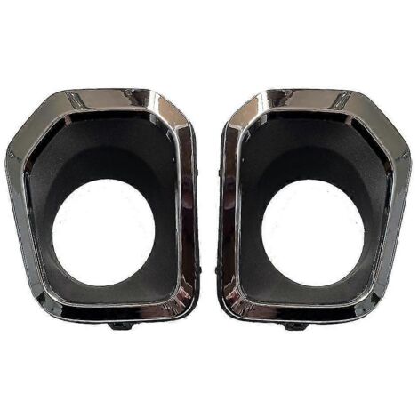 1 paire de caches pour feux antibrouillard de voiture (2016-2021), cadre de feu antibrouillard plaqué, gauche + droite, références 52126-04030 et 52125-04030 (1/5)