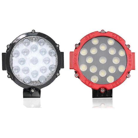 Phares de travail, feux tout-terrain, feux de service, projecteurs LED, accessoires automobiles, rouge (1/5)