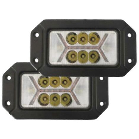 Phares de travail rectangulaires avec feux de jour, projecteurs LED avant, feux antibrouillard et clignotants de haute qualité (1/5)