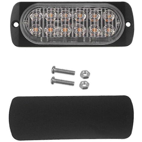 Circuit imprimé + perles LED DC12-24V, lampe clignotante 12 LED 12x41mm, C (1/5)
