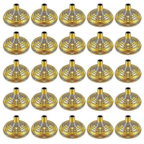 Lot de 25 mini drapeaux dorés portables, socles pour drapeaux de table, bars, restaurants, fêtes, conférences et bureaux. (1/5)