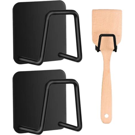Lot de 2 porte-éponges pour évier, support pour planche à découper, étagère pour éponges à vaisselle, accessoires pratiques pour une cuisine bien rangée (noir) (1/4)