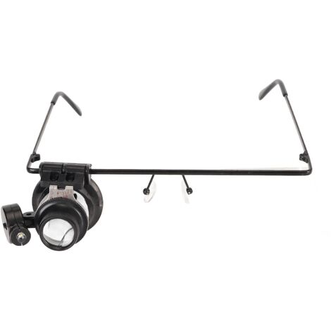 Loupe de réparation de montres grossissante 20x, loupe oculaire à lentille unique avec lumière LED, accessoire pour la réparation de montres (1/5)