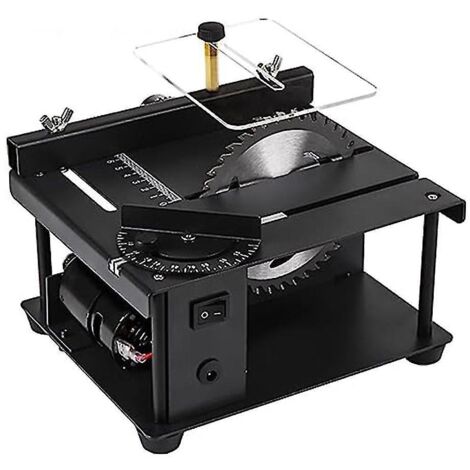 Scie circulaire sur table, angle réglable de 0 à 90°, vitesse de coupe de 1000 à 3000 tr/min pour le travail du bois et la réalisation de maquettes. (1/5)