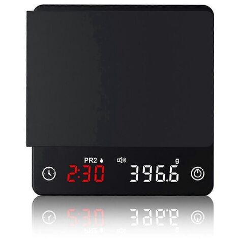 Mini balance de cuisine intelligente avec minuteur intégré, idéale pour peser avec précision le café et l'expresso. (1/5)