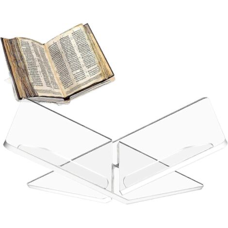 Support de livre, support de lecture en acrylique, support de livre de recettes pour la cuisine, présentoir de livres de cuisine (1/5)