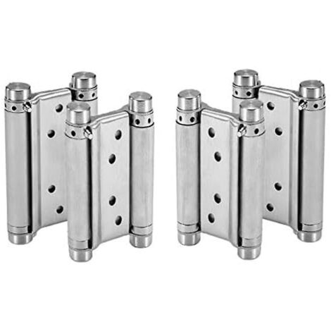 Charnière à ressort à double action à fermeture automatique, charnière à ressort à double amortisseur, charnière de porte adaptée à (1/5)