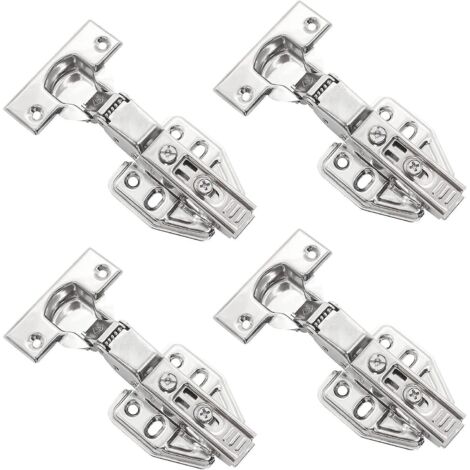 Charnières à visser avec ressort pour porte de placard, porte de placard, acier inoxydable, charnières de meubles, charnières de porte, pour placard, table, porte de cuisine (1/5)