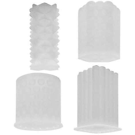 Moule à bougie en silicone, lot de 4 moules pour la fabrication de bougies 3D à faire soi-même, moule en silicone, (1/5)