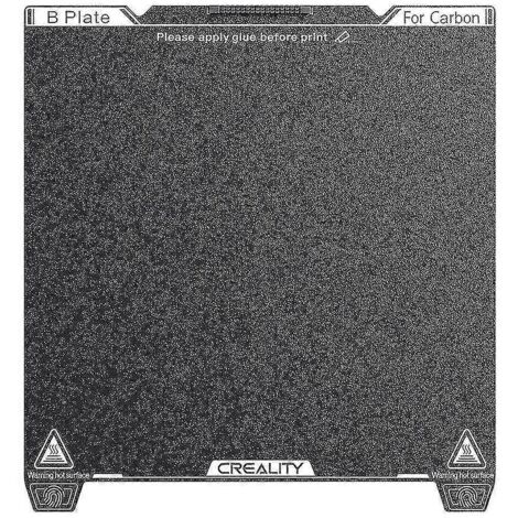 Plateau d'impression Creality K1C PEI 235 x 235 mm (2024) sans aimant souple. Retrait facile du modèle. Excellente dissipation de la chaleur. (1/5)
