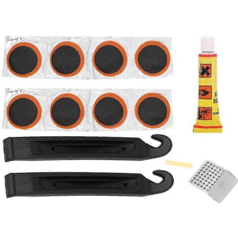 Kit de réparation de pneus de vélo 2024Mini avec lime et démonte-pneus auto-adhésifs portables pour le cyclisme (1/5)