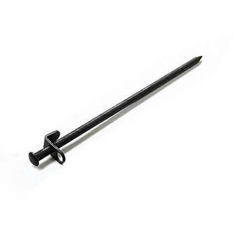 Piquets de tente en acier au carbone 2024Tent Nail, diamètre 10 mm, robustes, pour fixer tentes, auvents et bâches, longueur 30 cm (1/5)