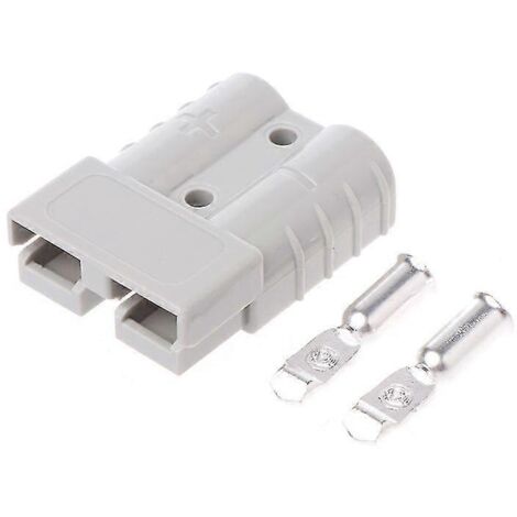 Connecteur de prise d'alimentation CC 50 A 600 V gris de type Anderson, prise de charge de batterie (1/5)