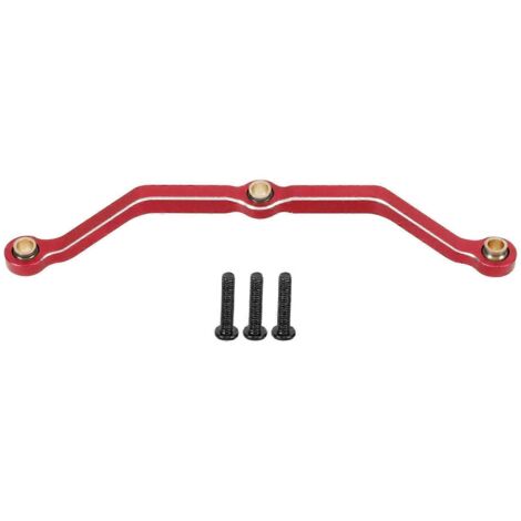 Biellette de direction en alliage d'aluminium, pièce de rechange pour voiture RC Traxxas 1/18 (rouge). (1/5)