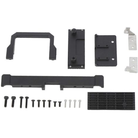Pare-chocs avant radiocommandé avec calandre, en alliage d'aluminium et acier inoxydable, de remplacement pour Traxxas TRX4M Defender 1/18 (1/5)