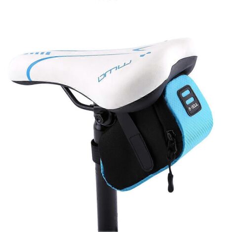 Sacoche de selle pour vélo de route VTT 2024, sac de rangement sous la selle, accessoires de cyclisme (bleu) (1/5)