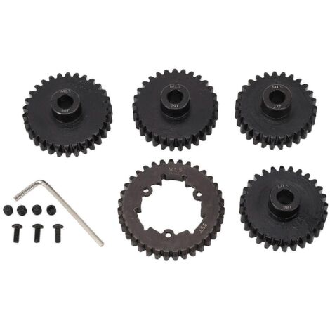 Kit d'engrenages pour voiture RC TRAXXAS 1/5 6S 8S : couronne principale 35T et pignons 27T, 28T, 29T et 30T. (1/5)