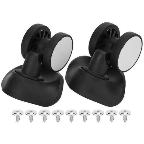 20241 Paire de roues noires pour valise, accessoire de rechange universel pour valise, fournitures de plein air (1/5)