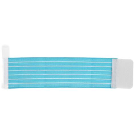 Bandes de poignet élastiques, résistantes, respirantes et confortables pour le sport, protégeant le poignet (bleues) (1/5)
