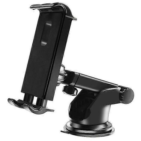 Support universel pour tablette de voiture (2024) à fixer sur le tableau de bord et le pare-brise. Rotation à 360° et ventouse incluses. (1/3)