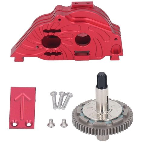 Boîtier de boîte de vitesses en alliage d'aluminium et engrenages en acier 57T pour voiture ARRMA VORTEKS Big Rock 1/10, noir (1/5)