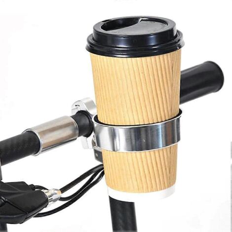 Porte-bouteille/gobelet/tasse à café réglable pour guidon de vélo de route, en alliage d'aluminium. (1/5)