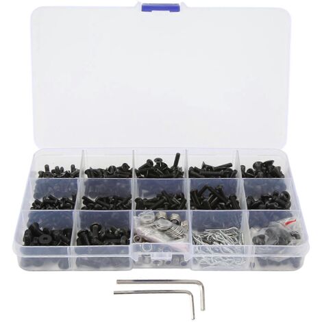 Kit de 522 vis RC universelles pour voitures RC Traxxas et Axial 1/8 et 1/10 (1/5)