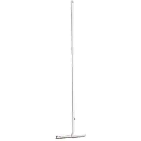 Balai en silicone de 28 cm, raclette allongée pour le nettoyage des sols, idéal pour les poils d'animaux et la poussière, parfait pour la salle de bain. (1/5)