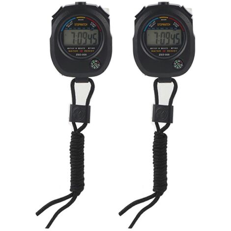 20242 PCS Chronomètre numérique LCD multifonctionnel portable pour le sport/la course à pied/la compétition/la natation (1/5)