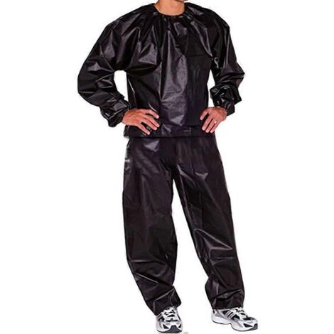 Nouveauté : Combinaison de sudation fitness pour la perte de poids, combinaison intégrale de sudation pour l'exercice en salle de sport, en PVC anti-déchirure, pour hommes et femmes. (1/5)