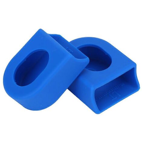 20241 Paire de 2 manchons de protection souples pour manivelles, accessoire de vélo (bleu) (1/5)