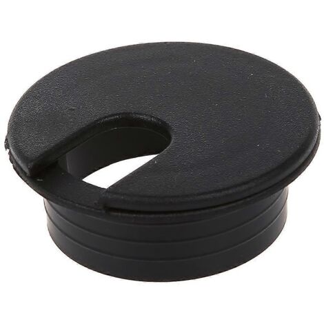 2024 Lot de 10 passe-câbles noirs 35 mm pour bureau ou table (1/5)