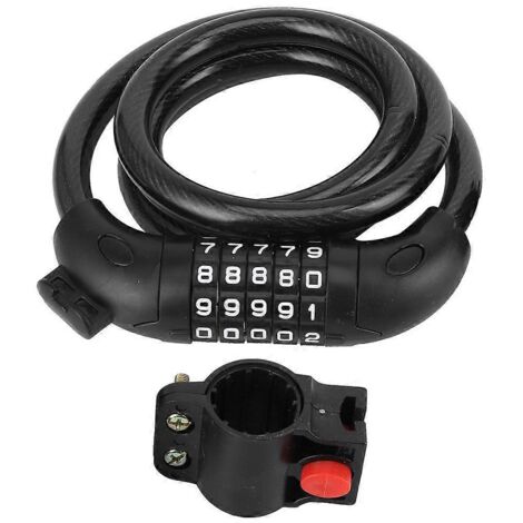 Antivol pour vélo électrique VTT, fixe et portable, à code (1/5)