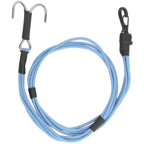 Sangle de treuil cinétique élastique avec crochets pour remorque de sauvetage et de remorquage de voiture RC Crawler 1/10 et 1/8 (bleue) (1/5)