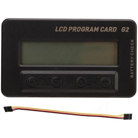 Carte de programmation LCD multifonctionnelle G2 avec affichage temps réel pour contrôleur de vitesse électronique (ESC) de modèle réduit d'avion RC DC5-12,6 V (1/5)