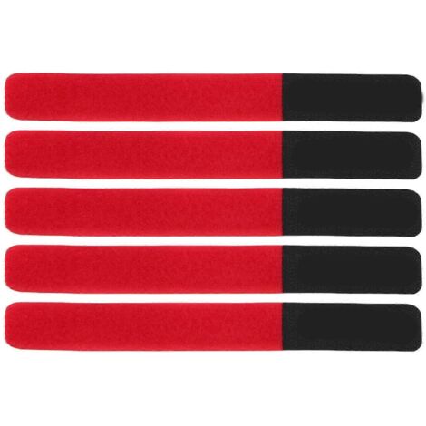 DUUTI Lot de 5 sangles pour pompe à vélo, fixation et rangement réglables et réutilisables, rouge (1/5)