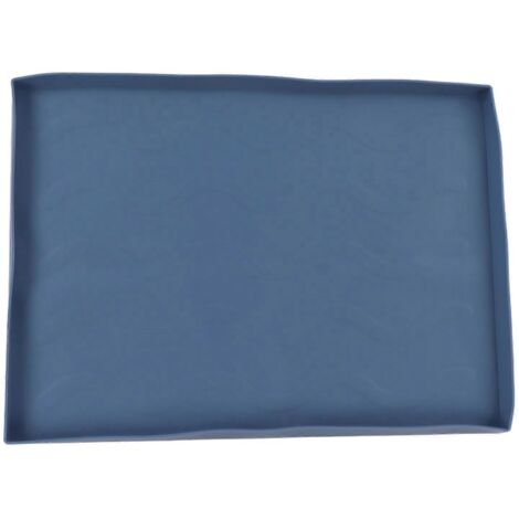 Tapis de protection en silicone pour plaque de cuisson, robuste et de qualité supérieure, bleu moyen, idéal pour les barbecues et les grillades. (1/5)