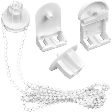Kit de réparation et de remplacement pour stores enrouleurs 2024, accessoires pour stores enrouleurs de 25 mm, chaînette à billes de 2 m incluse. (1/5)