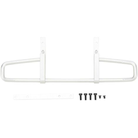 Pare-chocs avant en métal argenté pour voiture télécommandée Unimog P06 (alliage d'aluminium). (1/5)