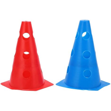 Barrière de football multicolore portable de 23 cm / 9,1 pouces, cônes d'entraînement de patinage et de basketball (1/5)