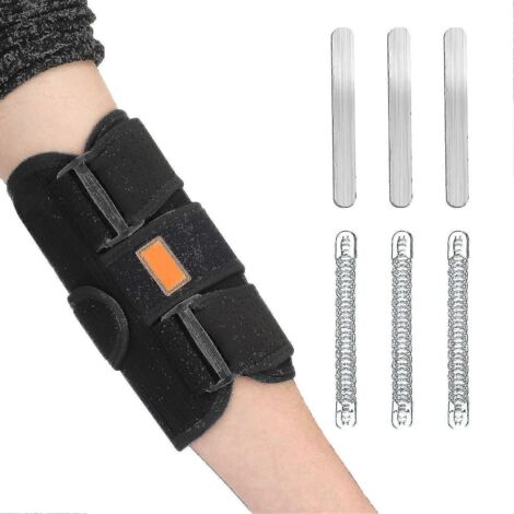 Attelle de coude 2024 pour soulager la douleur, attelle d'immobilisation du coude pour le syndrome du tunnel cubital, l'épicondylite latérale (tennis elbow) et l'épitrochléite (golfer's elbow), suppor (1/5)