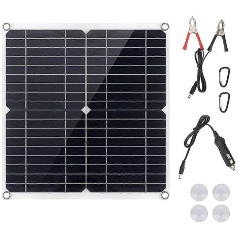 Panneau solaire monocristallin extérieur 202420W 35W Flexiboard pour batterie de voiture ou bateau (1/5)