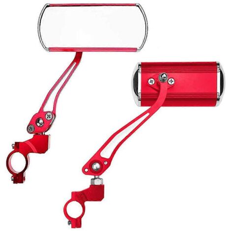 paire de rétroviseurs extérieurs en alliage d'aluminium à rotation 360° pour guidon, grand angle (1/5)