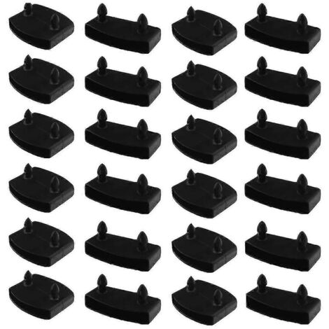 2024 24 pièces 55 mm x 9 mm Capuchons de rechange en plastique pour lattes de lit, pour maintenir et fixer les lattes en bois du sommier - ah (1/5)