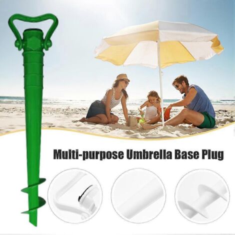 Support de parasol de plage antirouille avec piquet de sol pour la pêche en mer (1/5)