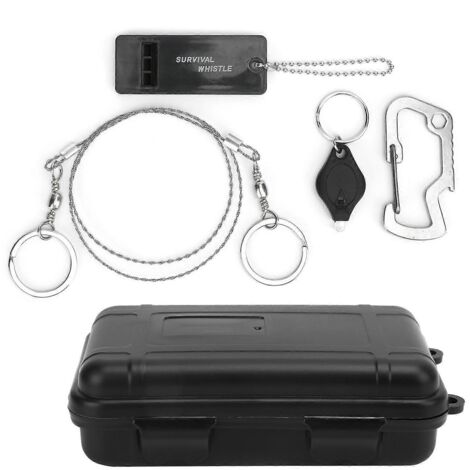 Boîtes EDC étanches et hermétiques pour ranger allumettes et petits outils, idéales pour la survie en extérieur. (1/5)
