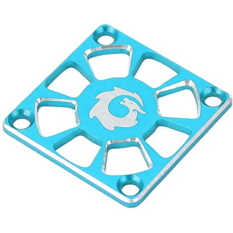 Cache de ventilateur de refroidissement RC 1.18 po de large en alliage d'aluminium léger et robuste pour ventilateur de refroidissement ESC RC, remplacement bleu (1/5)